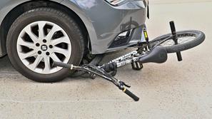 kolesar trčenje prometna nesreča