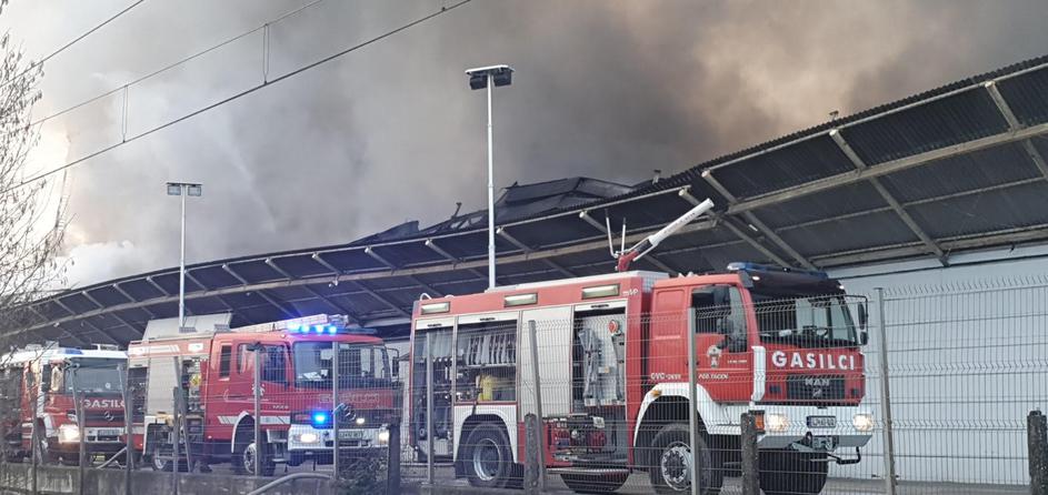 Požar na Plemljevi ulici v Ljubljani