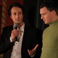 Avtor in urednik oddaje Ko pop sreča klasiko Daniel Celarec (levo) je pripravil 