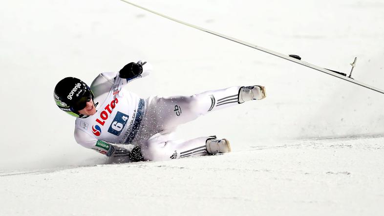 Peter Prevc padec Zakopane