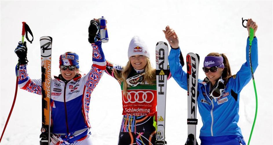 Vonn Rolland Maze Schladming svetovni pokal finale smuk alpsko smučanje