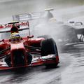 Massa Ferrari Silverstone velika nagrada Velika Britanija formula 1 dež prosti t