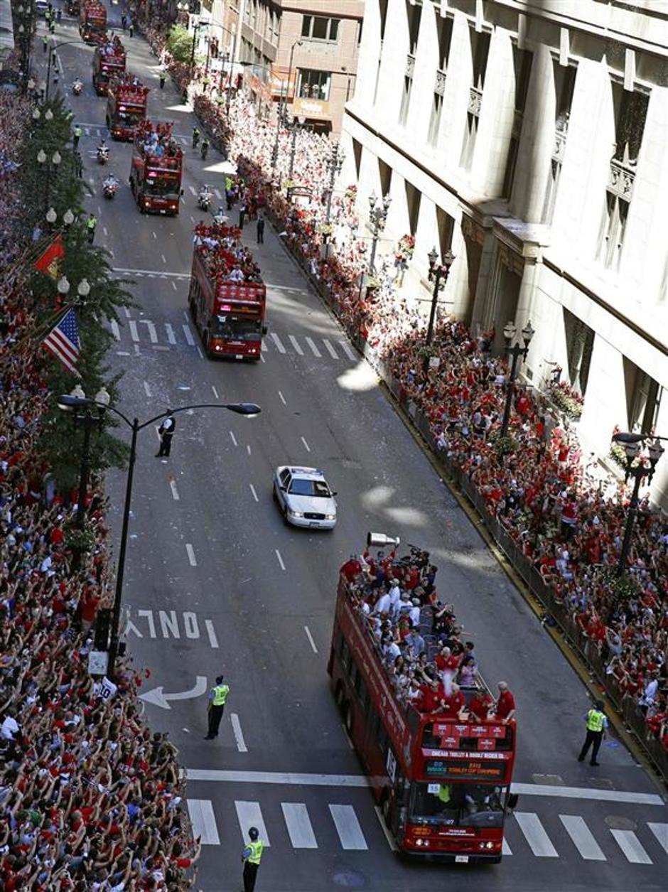Chicago Blackhawks naslov prvaka parada mesto | Avtor: Reuters