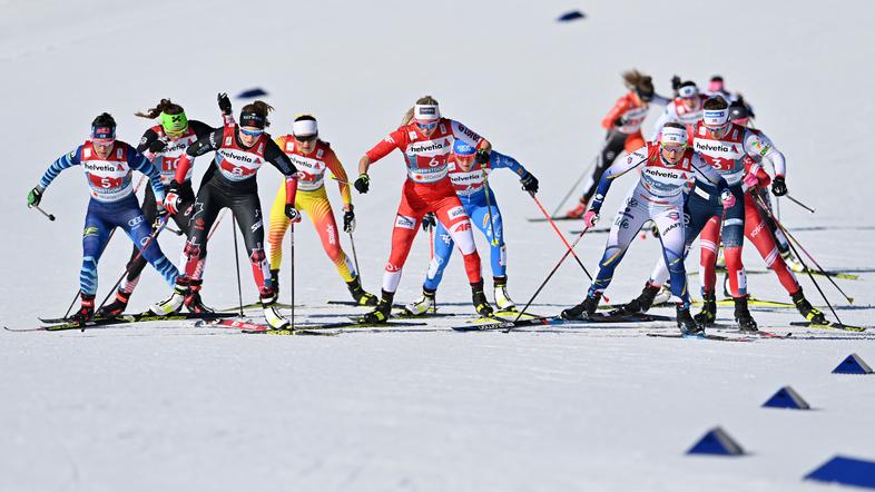 ženski ekipni sprint SP Oberstdorf