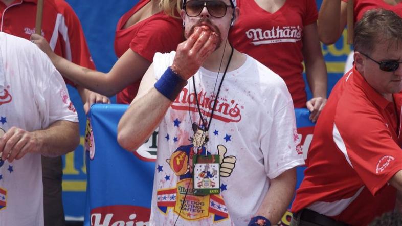 hot dog eating contest coney island chestnut