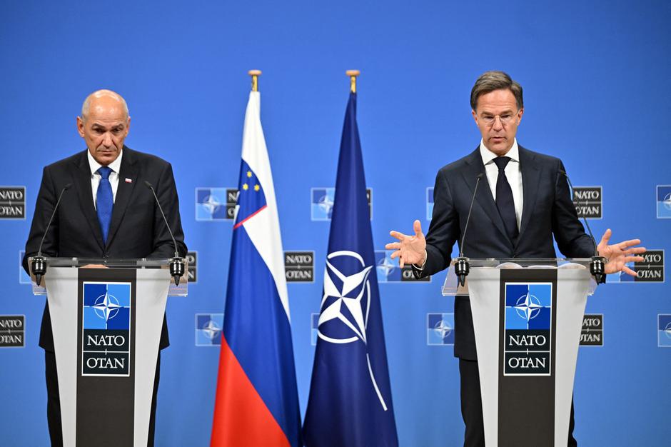Janez Janša in Mark Rutte, generalni sekretar Nata | Avtor: Profimedia