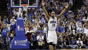 NBA finale Vzhod peta tekma Orlando Magic Boston Celtics Jameer Nelson