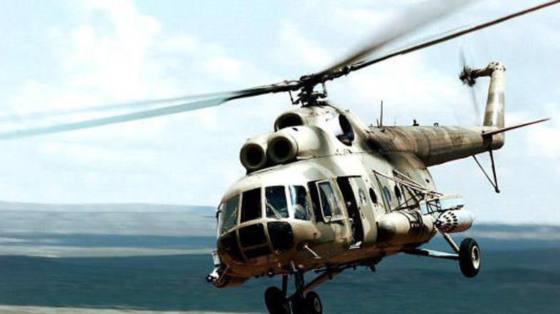 Strmoglavil naj bi helikopter znamke Mi-8.