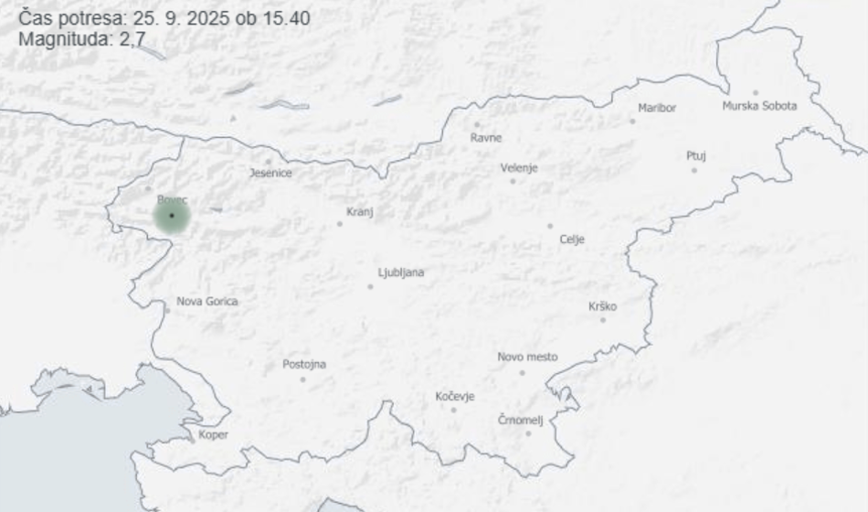 Tla so se kar dobro stresla, ste čutili potres?