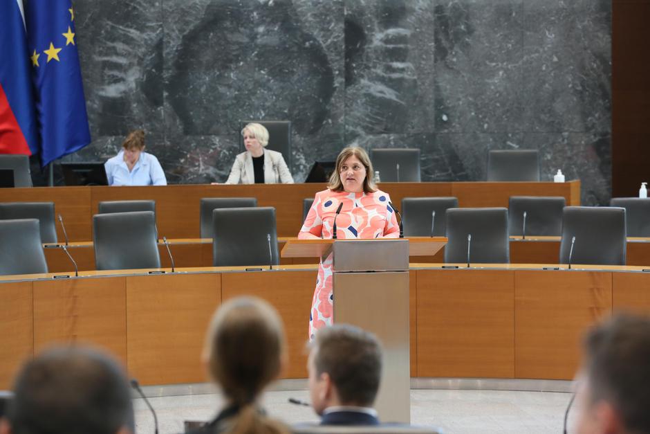 Prva izredna seja Državnega zbora, Državni zbor Tamara Vonta | Avtor: Državni zbor / Matija Sušnik