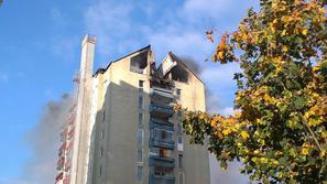 požar stolpnica Domžale