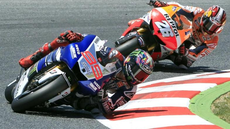 Lorenzo Pedrosa Yamaha Honda motoGP moto GP motociklizem Montmelo VN Španije