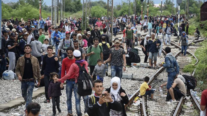 Begunci na makedonski meji