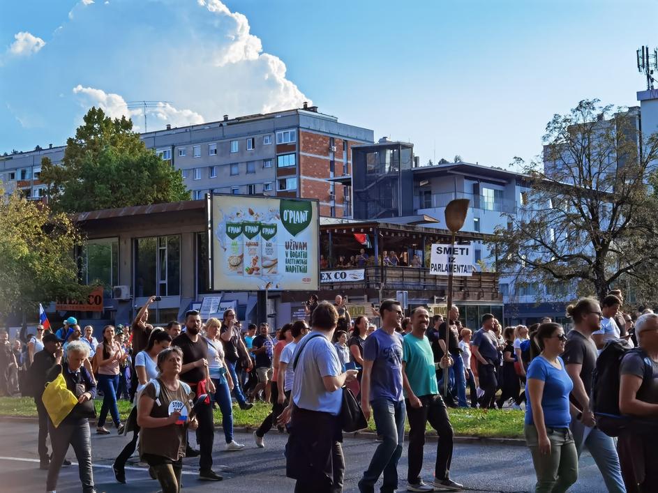 Protesti Ljubljana PCT