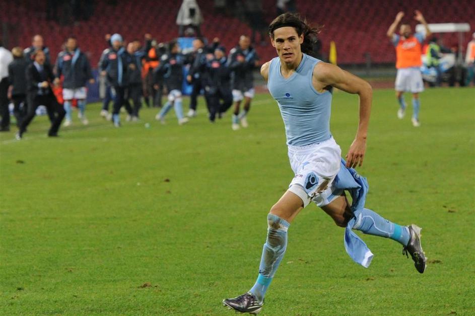Edinson Cavani gol zadetek veselje proslavljanje slavje proslava