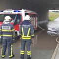 Poplavilo podvoz gorenjske avtoceste v Vogljah, občina Šenčur