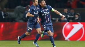 Lucas Moura Thiago Silva PSG Paris Saint Germain Barcelona četrtfinale Liga prva