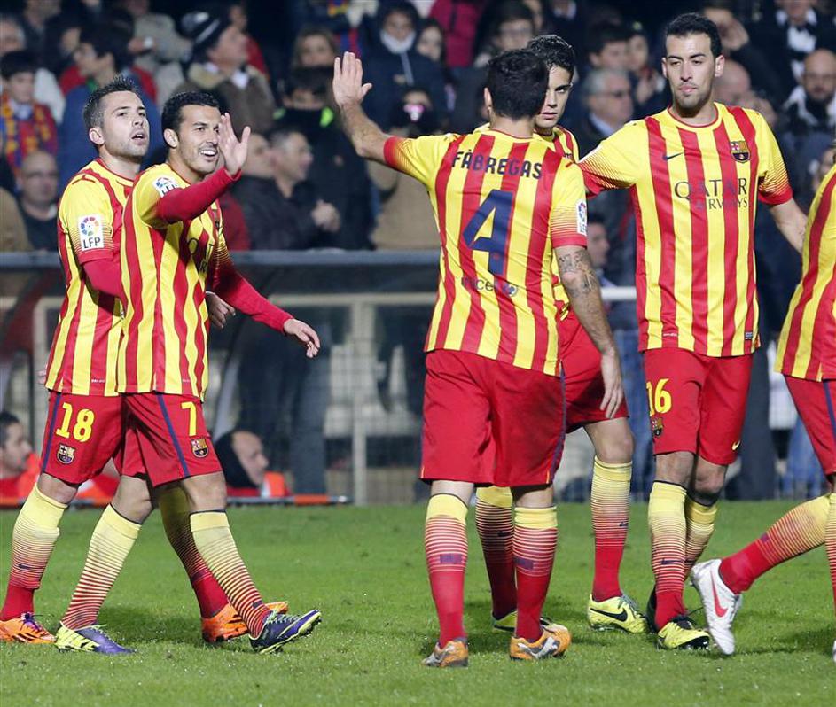 Pedro Fabregas Alba Bartra Busquets Cartagena Barcelona Copa del Rey Španija pok