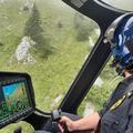 Policija helikopter reševanje gore nesreča planinec