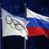olimpijska in ruska zastava otvoritvena slovesnost Soči 2014 Fišt
