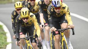 Jonas Vingegaard in Wout van Aert