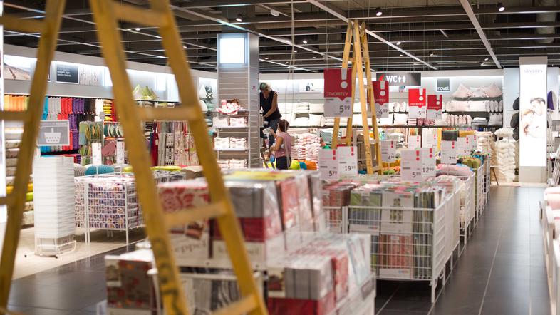 Prenovljena trgovina Lesnina na Brdu v Ljubljani.