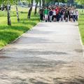 Ljubljana 10.05.2013 otroci na sprehodu po PST-ju, pot spominov in tovaristva (k