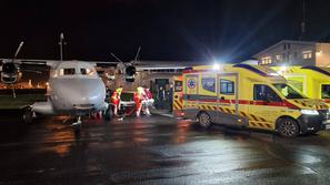 Poškodovani iz Makedonije na poti v Slovenijo