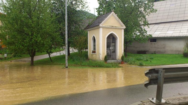 Toča in neurje v Šentjurju