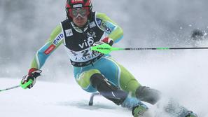 Mitja Valenčič je v slalomu, kot kaže, ujel pravo formo. (Foto: EPA)
