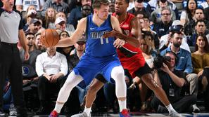 Luka Dončić Mavericks Trail Blazers
