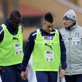 Balotelli El Shaarawy Prandelli Italija Nizozemska trening Firence Coverciano