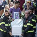 Pogreb žrtev potresa v Italiji