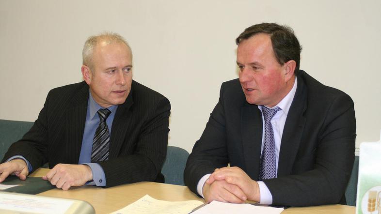 Bogdan Štepec, direktor Zadružne zveze Slovenije, in Marjan Jevnikar, regijski k