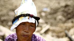 Tibet, Kitajska, poplave, zemeljski plaz, uničenje