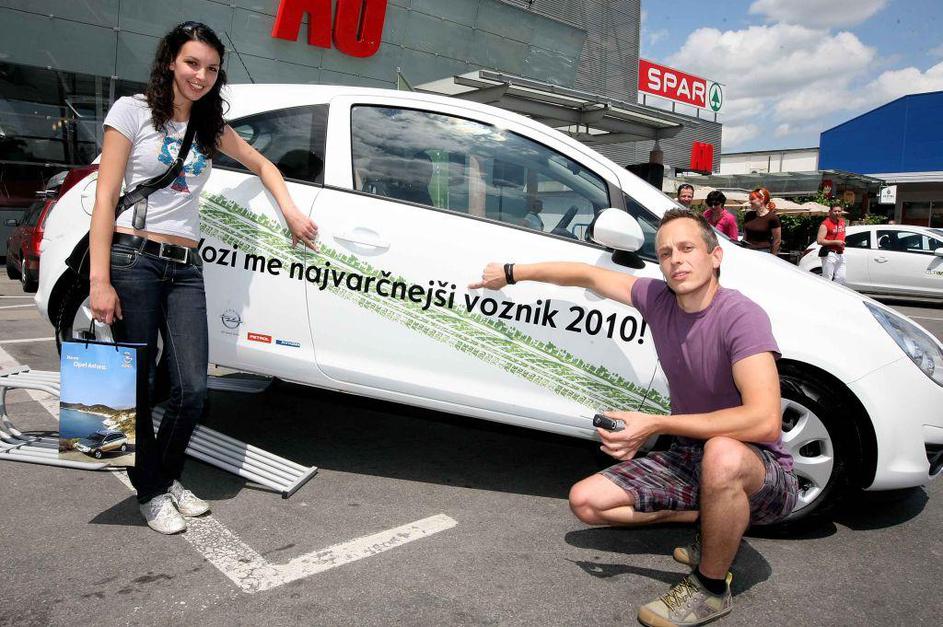 Varčen voznik Opel corsa ecoflex finale zmagovalca