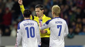 Damir Skomina Džagoev Honda Viktoria Plzen CSKA Moskva