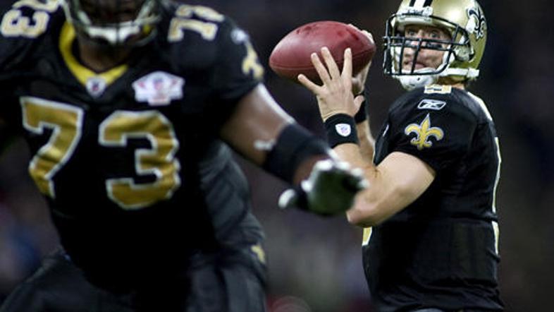 Svetnik Drew Brees je s 339 jardi in tremi touchdowni pokopal svoje nekdanje moš