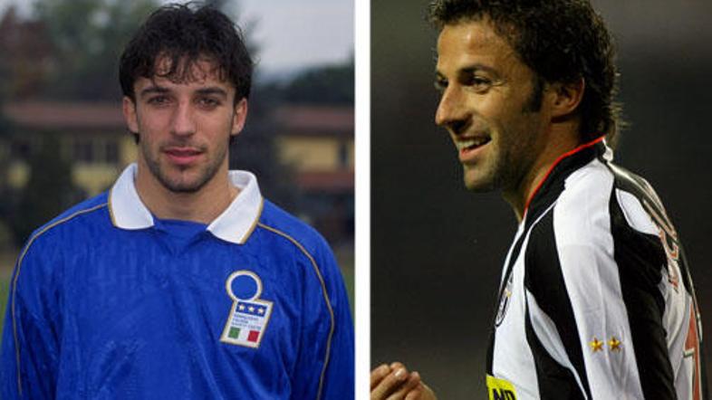 Ko je z 20 leti Alessandro Del Piero prišel v italijansko reprezentanco (na slik