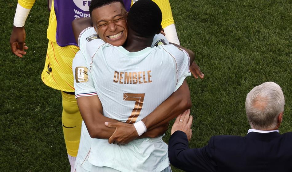 Mbappe in Dembele popeljala Francijo v polfinale