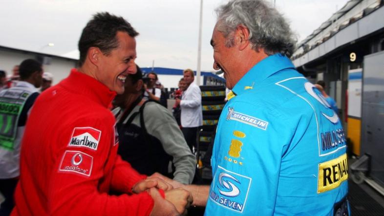 Michael Schumacher in Flavio Briatore