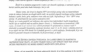 slovenija 17.01.14. doppis, ZD Gornja Radgona, HPV, foto: ZD Gornja Radgona 