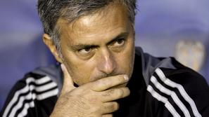 Jose Mourinho zamišljen proti Levanteju