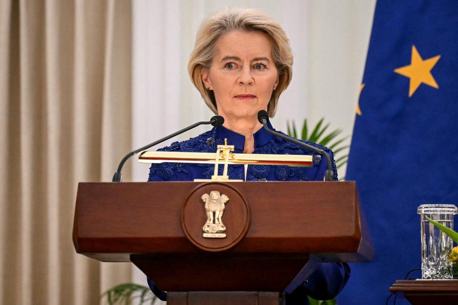 podpis dogovora EU-Indija Ursula von der Leyen