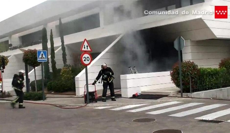 Jese Rodriguez Real Madrid požar garaža ogenj gasilec gasilci gašenje | Avtor: EPA