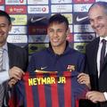 Bartomeu Zubizarreta Neymar Barcelona podpis pogodbe pogodba prihod predstavitev