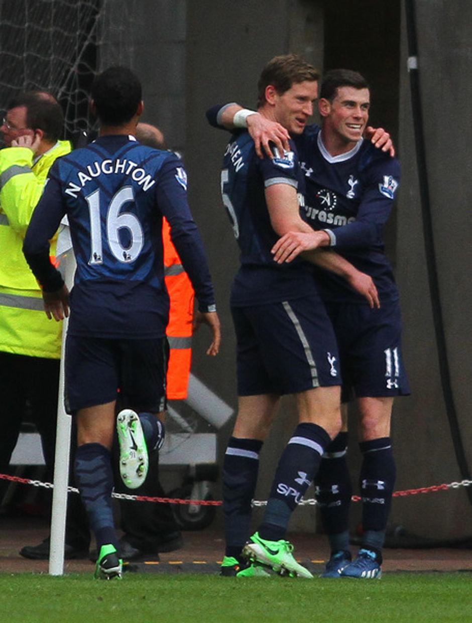 Verthongen Bale Naughton Swansea City Tottenham Hotspur Premier League Anglija l | Avtor: EPA