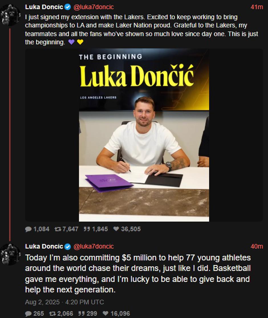 dončić | Avtor: zajem zaslona