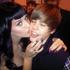 Justin Bieber in njegova slavna oboževalka Katy Perry.