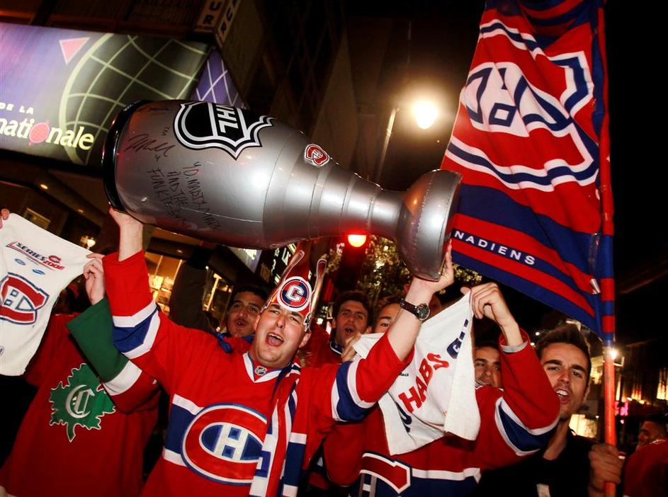 NHL končnica sedma tekma Washington Capitals Montreal Canadiens slavje navijači